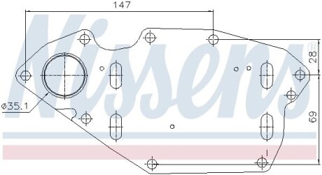 AVA RENAULT Оливний радіатор (без корпуса) MASTER III, NISSAN, OPEL RT3697