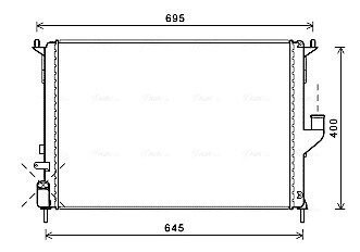Радіатор охолодження двигуна AVA COOLING RTA2477 (фото 1)