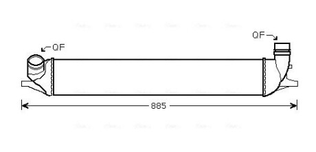 AVA RENAULT Інтеркулер Laguna III 2.0 16V/2.0dCi 07- RTA4426