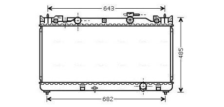 Радіатор AVA COOLING TO2341 (фото 1)