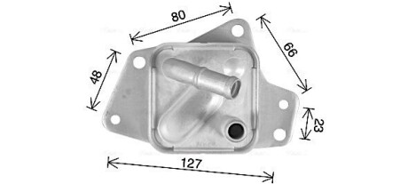 AVA LEXUS Оливний радіатор (без корпуса) NX 200t 14-, NX 300 17-, RX 200t 15-, RX 300 17- TO3769