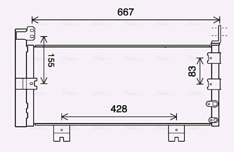 Радиатор кондиционера TO5728D