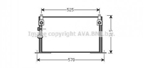 Радиатор кондиционера AVA COOLING TOA5585 (фото 1)