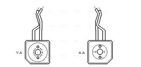 AVA VW Оливний радіатор Bora, Golf IV 1.6 00- VN3100