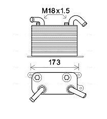 Радіатор масляний VW T5 2,5TDI 03>10 (VN3310) AVA