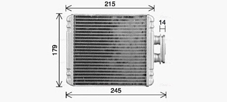 Радиатор отопителя салона Skoda Fabia 15>, Rapid 13>, VW Polo 09> Behr ver. VN6434