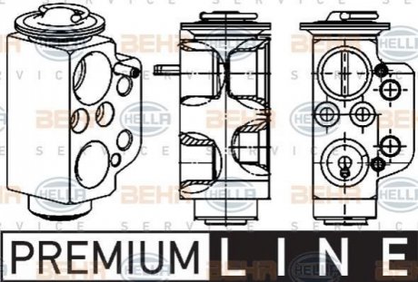 Клапан кондиціонера T5 03- (Premium Line! OE) 8UW351234471