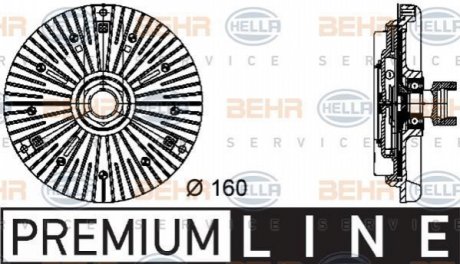 Вискомуфта E46/E39/E38/E65/E66/E67/E53 (Premium Line! OE) BEHR 8MV376732-041 (фото 1)