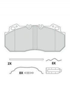 Дискові гальмівні колодки 2909028004145724