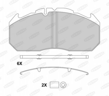 Гальмівні колодки, дискові BCV29030BK