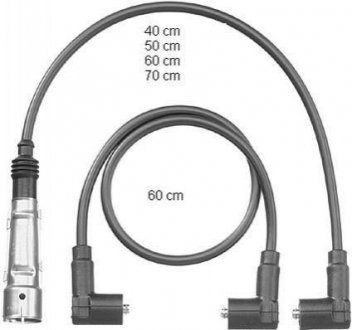 Комплект кабелей высоковольтных BERU ZEF562 (фото 1)