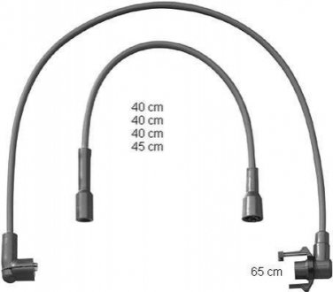 Високовольтні кабелі, комплект BERU ZEF1391 (фото 1)