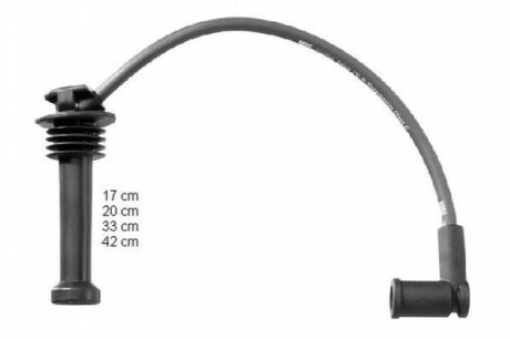 Високовольтні кабелі, комплект ZEF1549
