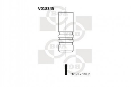 Клапан двигуна V018345