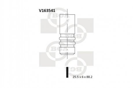 Клапан двигуна V163541