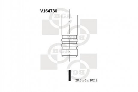 Клапан двигуна V164730