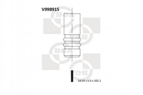Клапан двигателя V998915