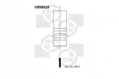 Клапан двигуна V998918