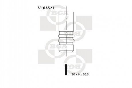 Клапан випускний V163521