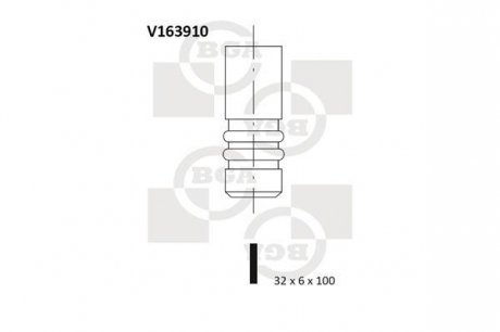 Клапан двигуна V163910