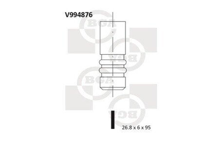 Впускной клапан V994876