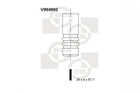Впускний клапан BGA V994992 (фото 1)