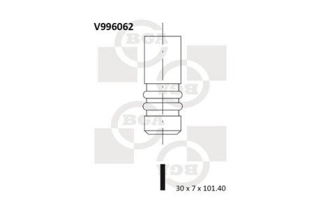 Клапан двигуна V996062