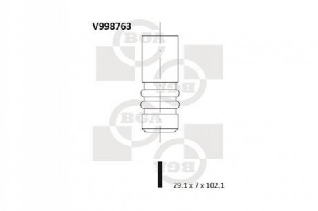 Клапан випускний V998763