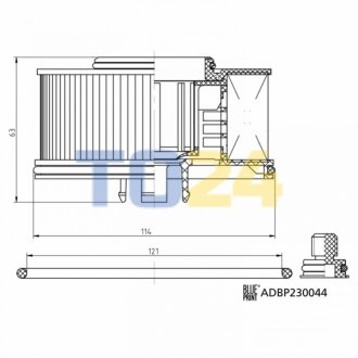 Фільтр палива ADBP230044