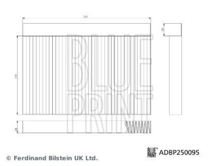 BLUE PRINT MG Фільтр салону MARVEL R EV (EP21) 21- ADBP250095