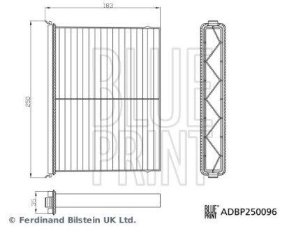 Фільтр салону ADBP250096