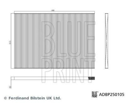 BLUE PRINT DB Фільтр салону (під капотом) EQE (V295) EQE 300 (295.111) 22- ADBP250105