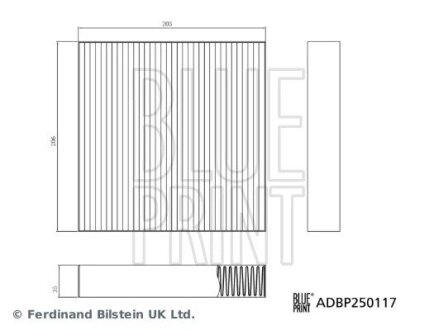 BLUE PRINT BYD Фільтр салону SEAL EV 22- ADBP250117