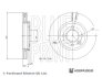 MG Гальмівний диск передн. MG 3 1.5 16- BLUE PRINT ADBP430030 (фото 3)