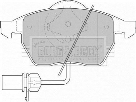 BBP1447 BORG & BECK - Гальмівні колодки до дисків