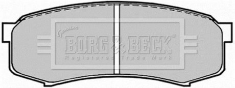 BBP1514 BORG & BECK - Гальмівні колодки до дисків