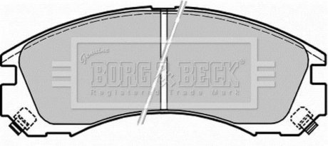 BBP1565 BORG & BECK - Гальмівні колодки до дисків
