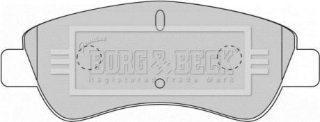 BBP1703 BORG & BECK - Гальмівні колодки до дисків
