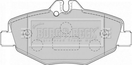 BBP1796 BORG & BECK - Гальмівні колодки до дисків