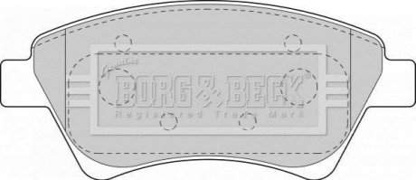 BBP1821 BORG & BECK - Гальмівні колодки до дисків