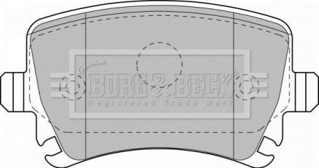BBP1877 BORG & BECK - Гальмівні колодки до дисків