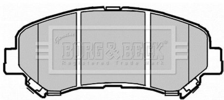 BBP2084 BORG & BECK - Гальмівні колодки до дисків