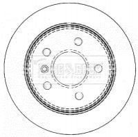 Гальмiвнi диски BORG & BECK BBD4487 (фото 1)