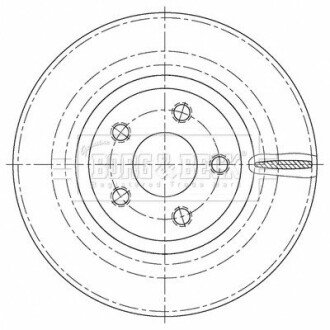 Диск гальмівний (передній) Range Rover Evoque 11-/Ford Galaxy/S-MAX 06-15 (300x28) BBD5465