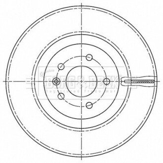 Диск гальмівний (задній) BMW 3 (E36) 1.6/1.8/2.3i/1.8TDS 94-00 (272x10) BORG & BECK BBD6191S (фото 1)