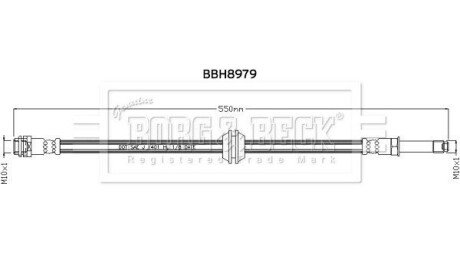 Гальмiвний шланг BBH8979