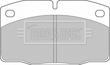 Дисковые тормозные колодки (передние) BORG & BECK BBP1117 (фото 1)