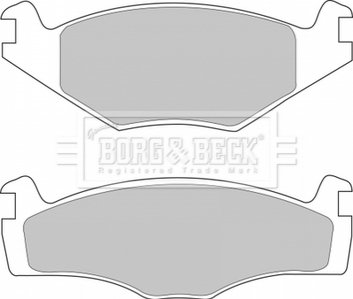 Гальмівні колодки, дискове гальмо (набір) BORG & BECK BBP1420 (фото 1)