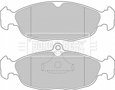 Гальмівні колодки, дискове гальмо (набір) BORG & BECK BBP1424 (фото 1)