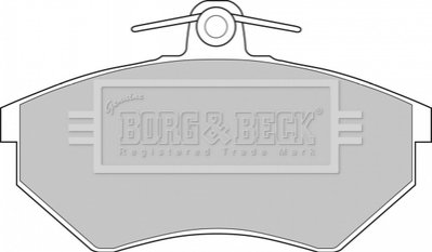BBP1427 BORG & BECK - Гальмівні колодки до дисків